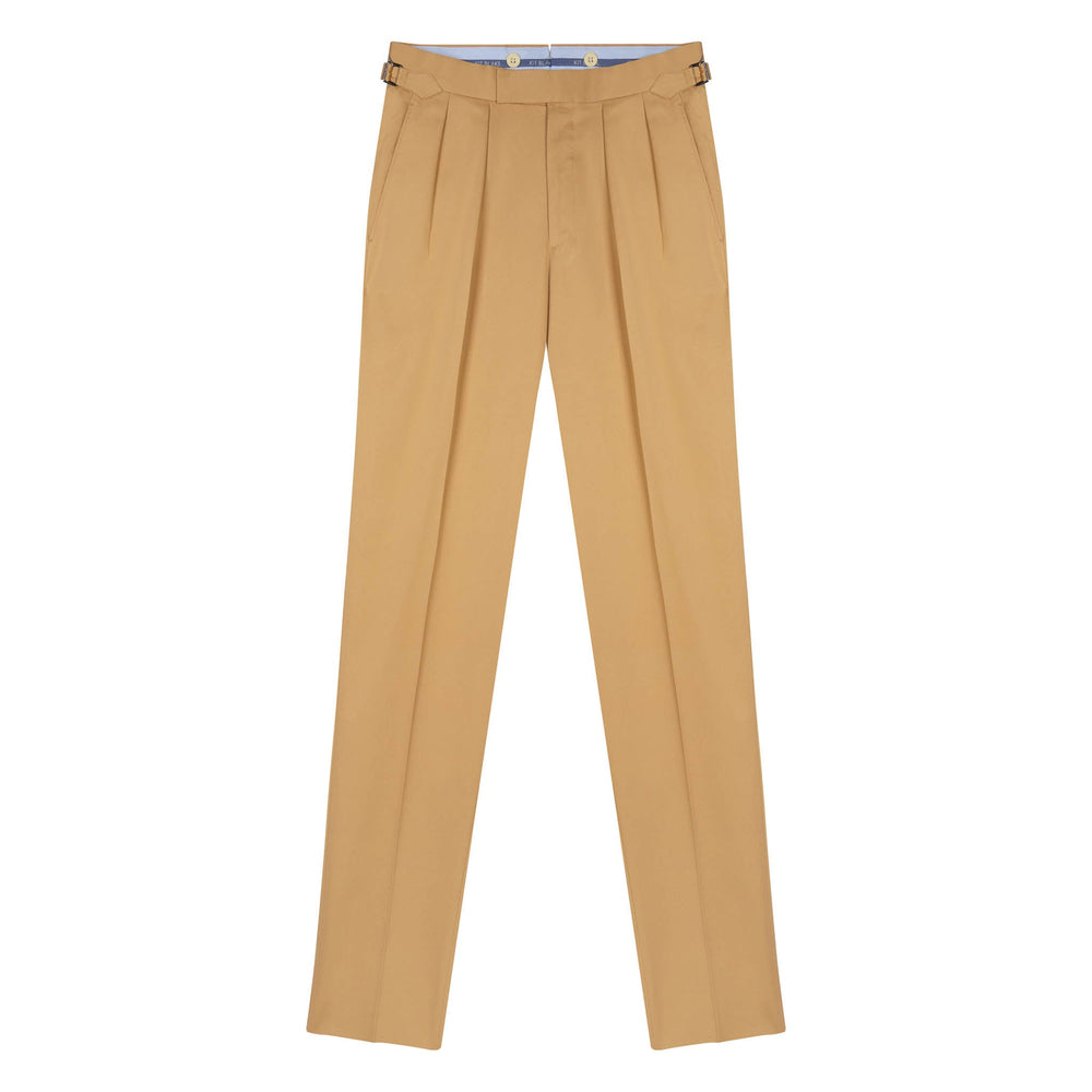 Grant Gold Cotton Trousers-Grant-Kit Blake-Savile Row Trousers