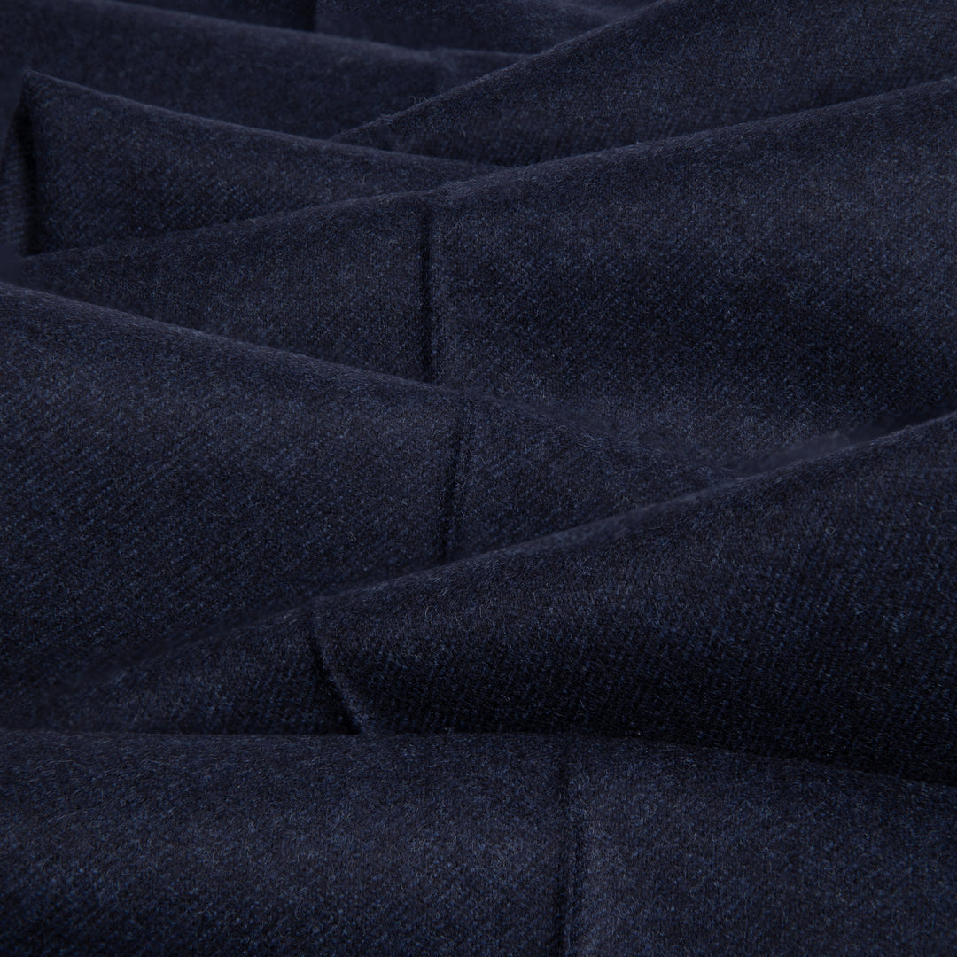 Delon Navy Wool Flannel Trousers