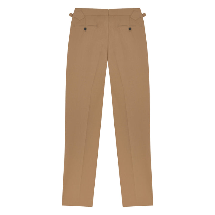 Aleks Beige Cotton Twill Trousers