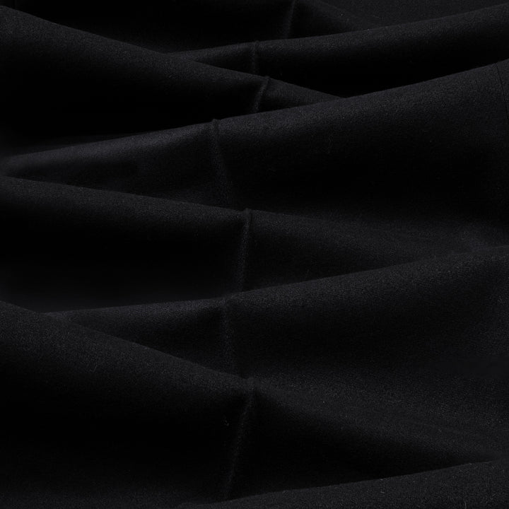 Aleks Black Wool Flannel Trousers-Kit Blake