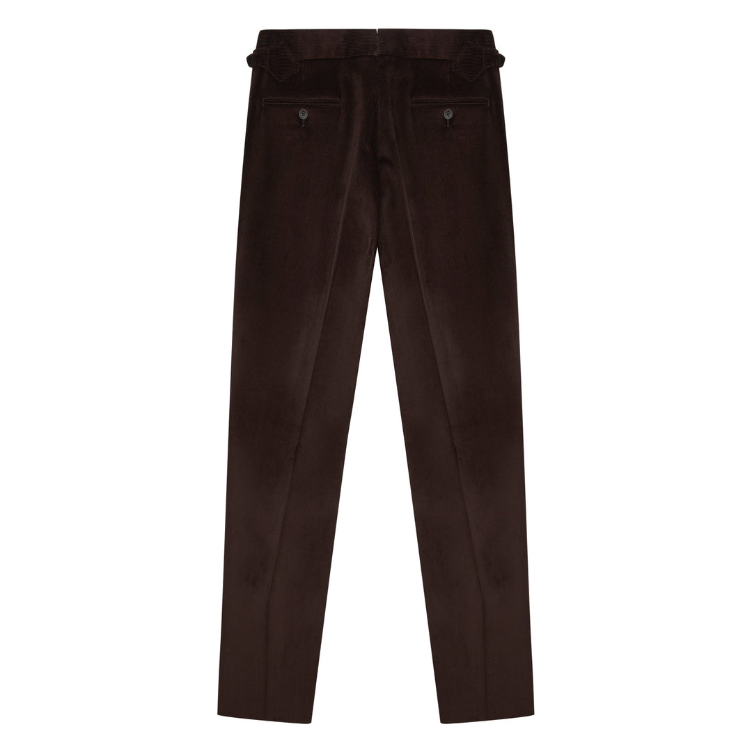 Aleks Brown Cotton Corduroy Trousers