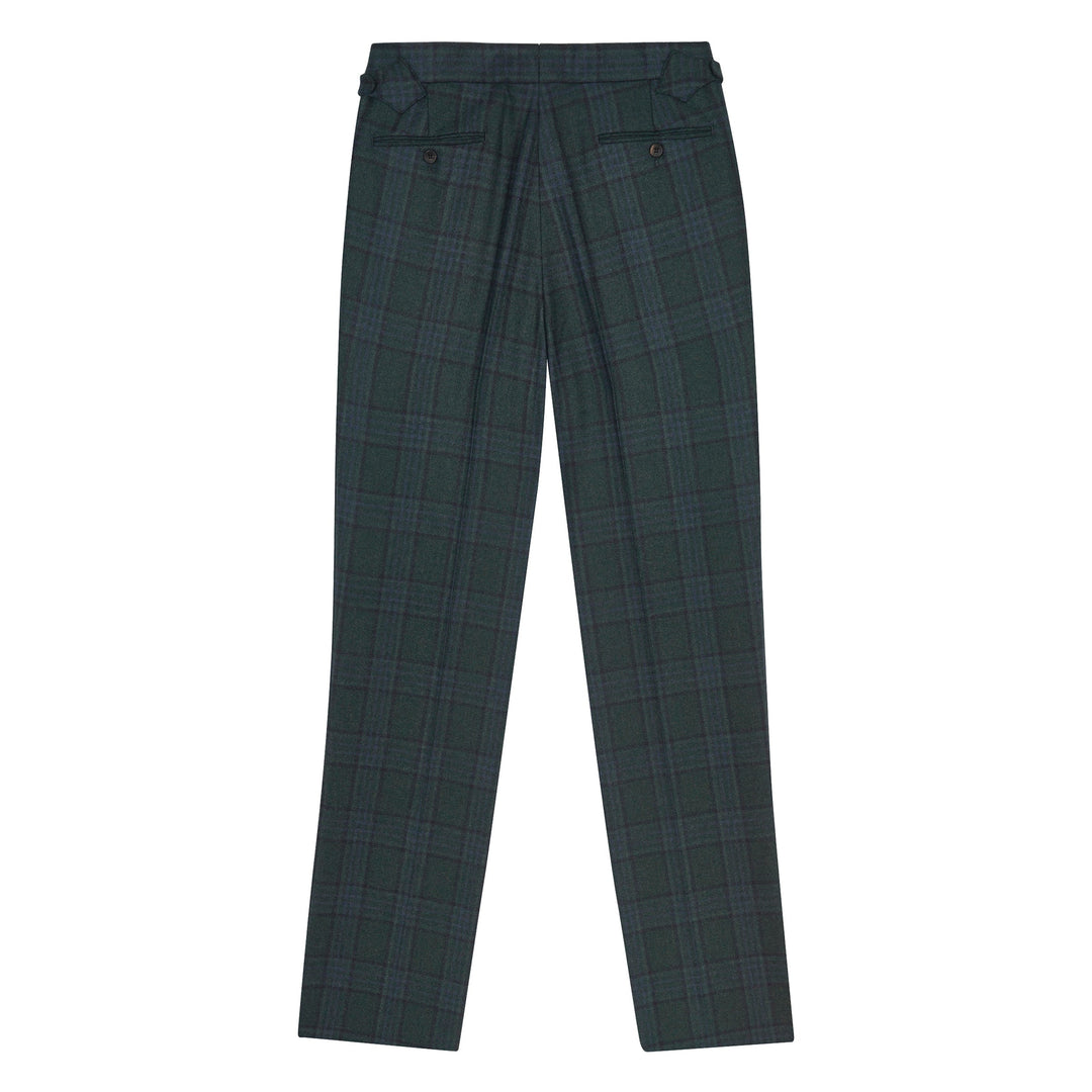 Aleks Charcoal Tartan Trousers