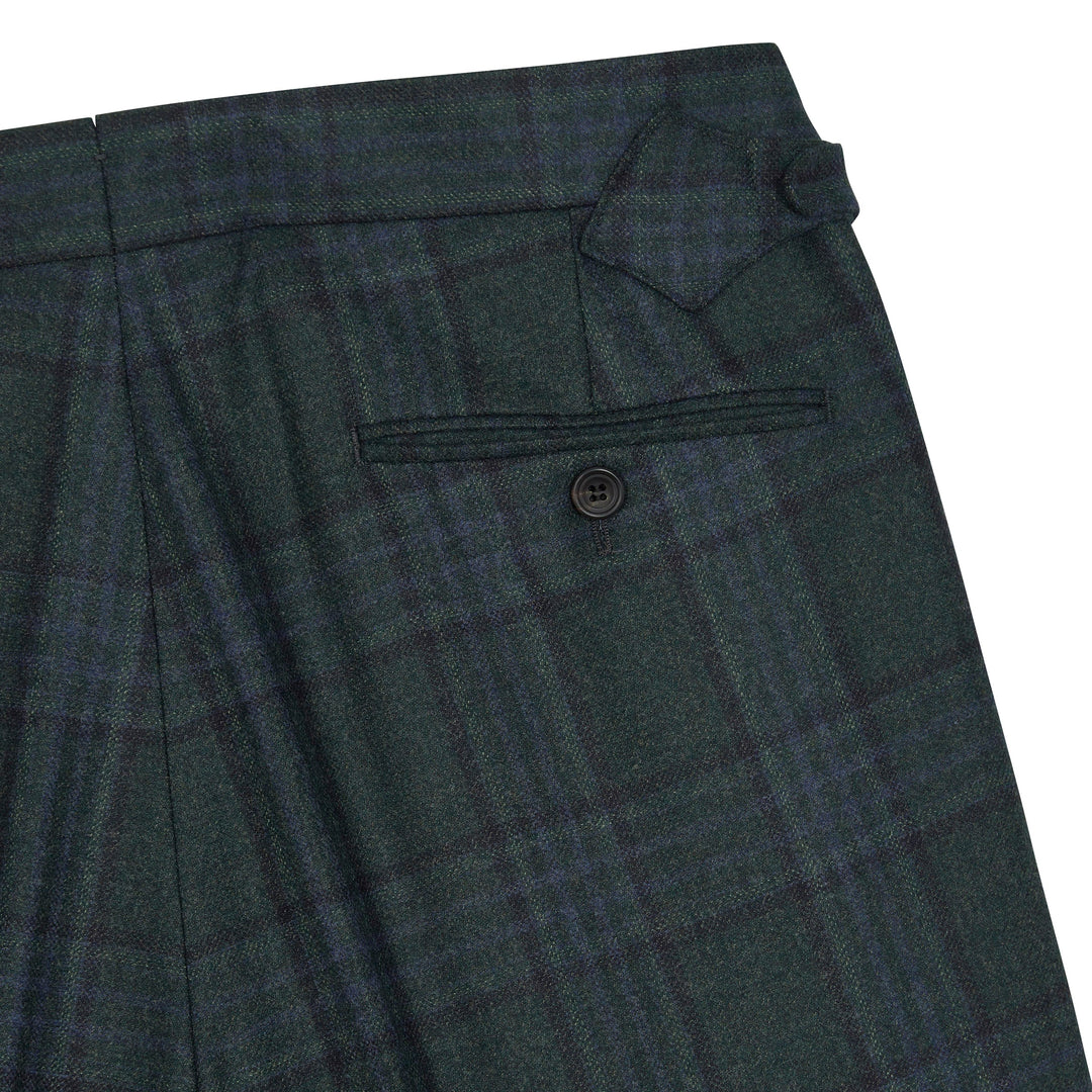 Aleks Charcoal Tartan Trousers