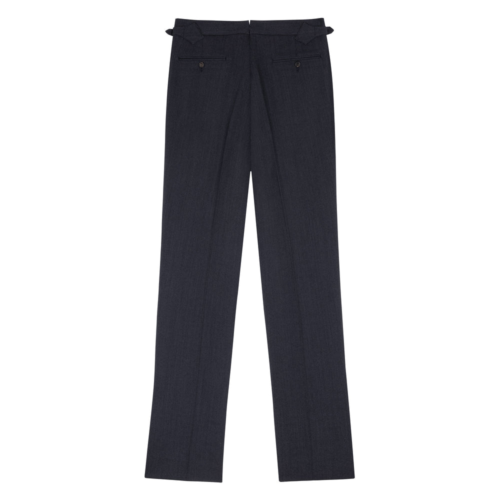 Aleks Charcoal W. Bill Whipcord Trousers-Kit Blake