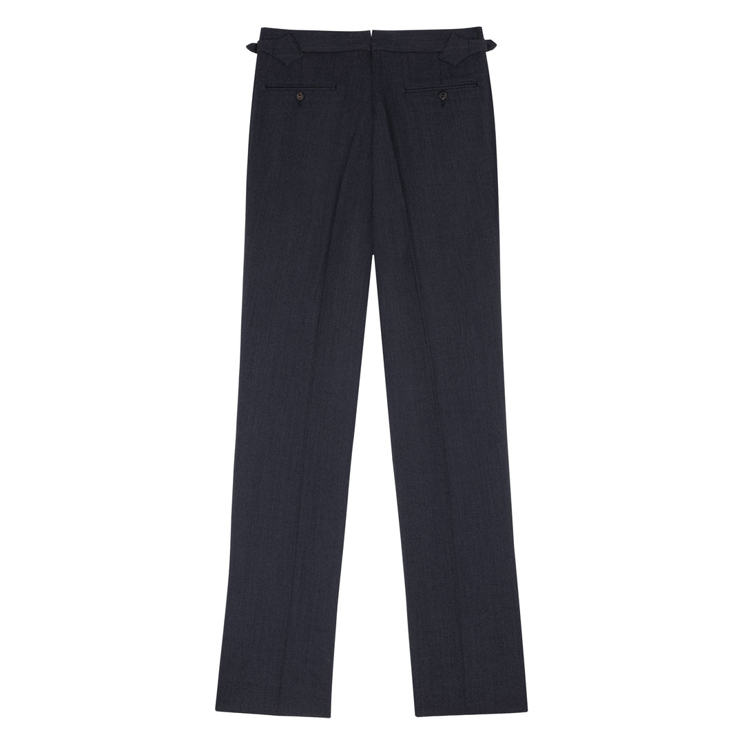 Aleks Charcoal W. Bill Whipcord Trousers-Kit Blake