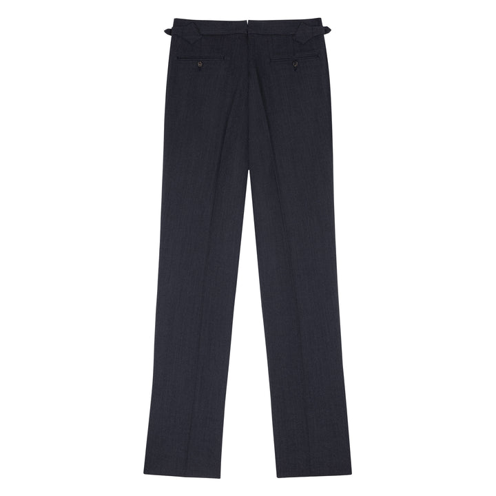 Aleks Charcoal W. Bill Whipcord Trousers-Kit Blake
