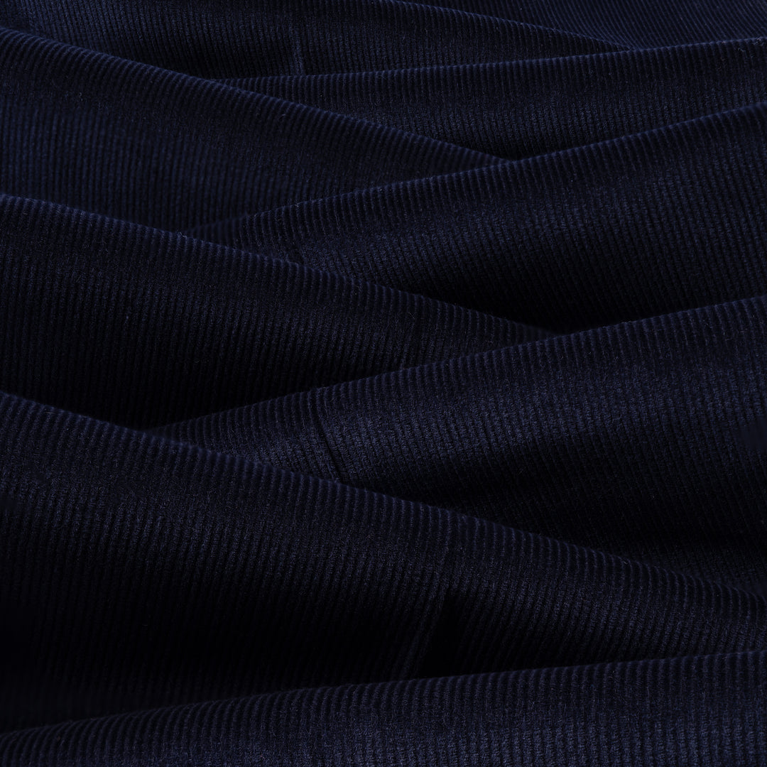 Aleks Navy Cotton Corduroy Trousers-Kit Blake