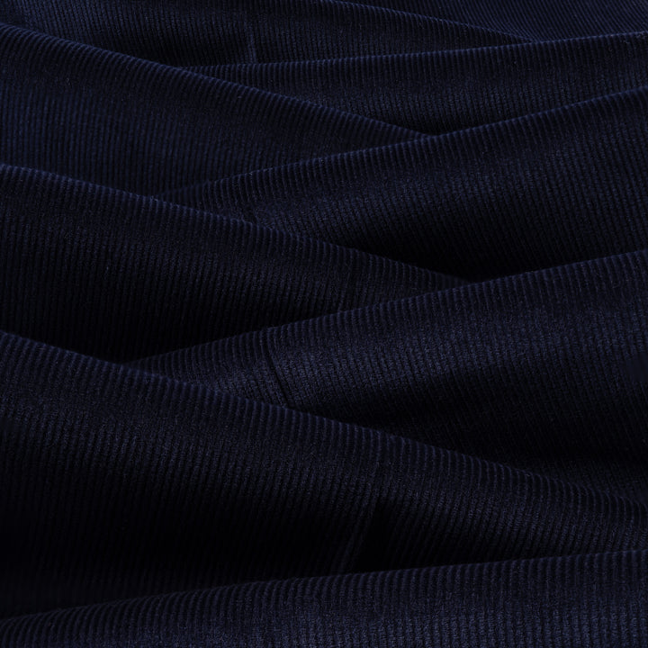 Aleks Navy Cotton Corduroy Trousers-Kit Blake