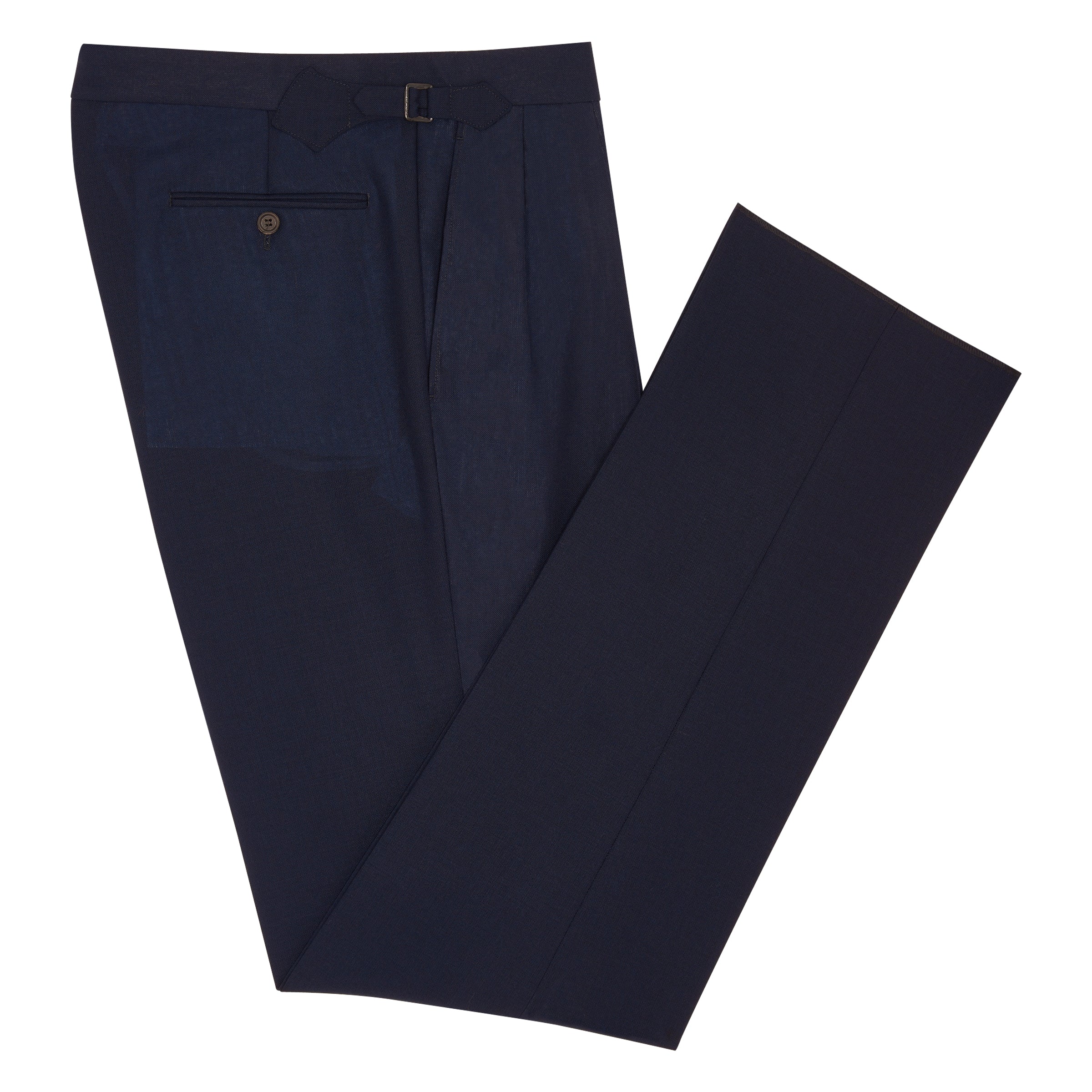 A.PRESSE Slub Wool Navy Trousers サイズ2 A.PRESSE Slub Wool Navy Trousers サイズ2 ⁄ Slub Wool Navy Trousers