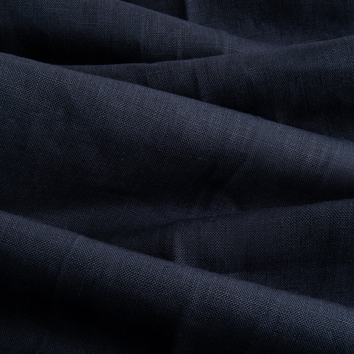 Aleks Navy Linen Trousers-Kit Blake-Savile Row Inspired