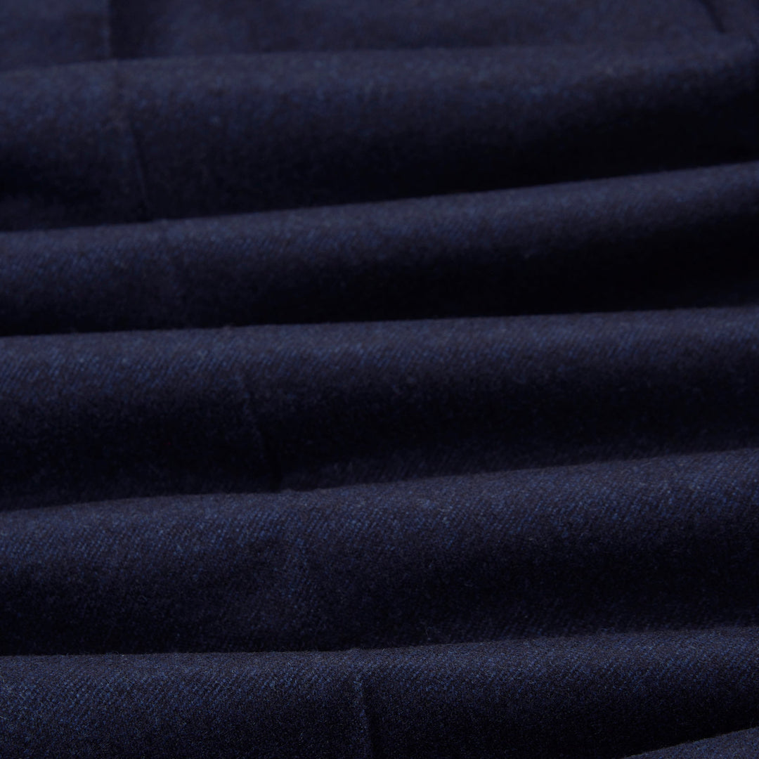 Aleks Navy Wool Flannel Trousers