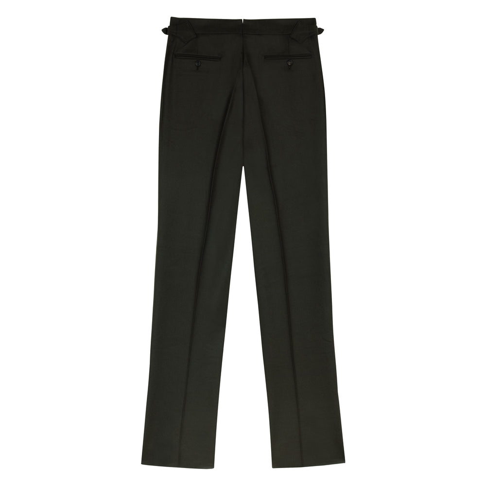 Aleks Olive Fox Brothers & Permanent Style Wool Flannel Trousers-Kit Blake