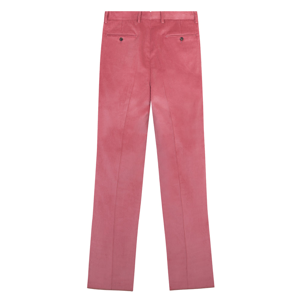 Aleks Soft Red Cotton Corduroy Trousers-Kit Blake