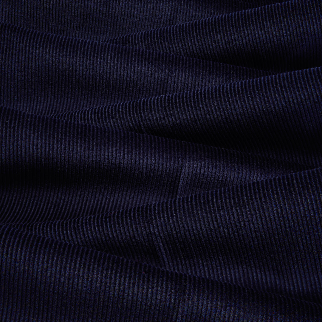 Aleks Navy Cotton Corduroy Trousers