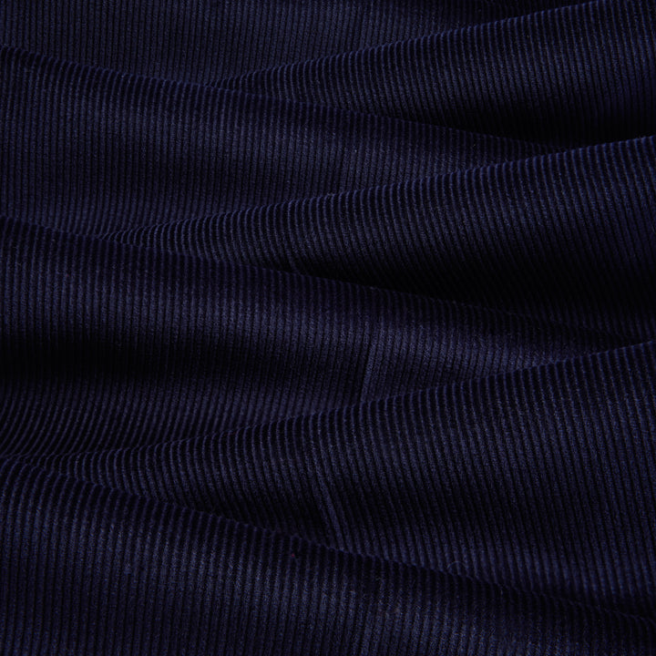 Aleks Navy Cotton Corduroy Trousers