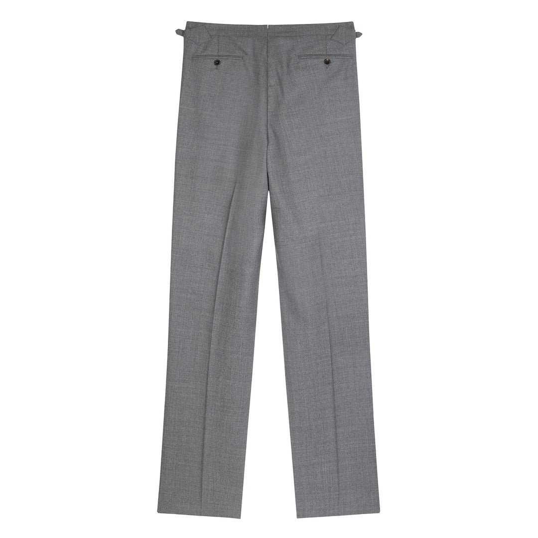 Aleks Light Grey Tropical Wool Trousers