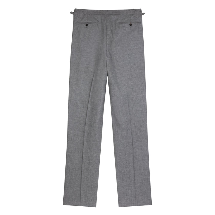 Aleks Light Grey Tropical Wool Trousers
