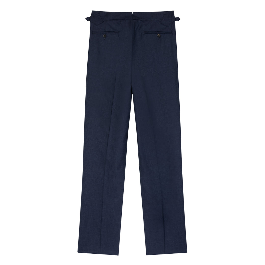 Aleks Navy Tropical Wool Trousers