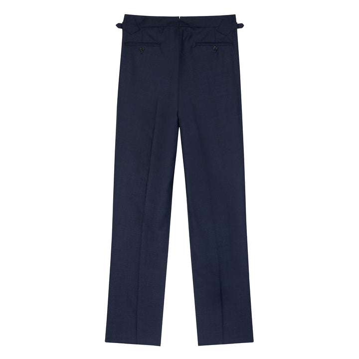 Aleks Navy Tropical Wool Trousers