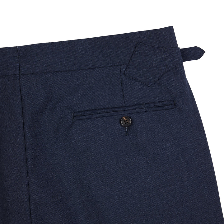 Aleks Navy Tropical Wool Trousers