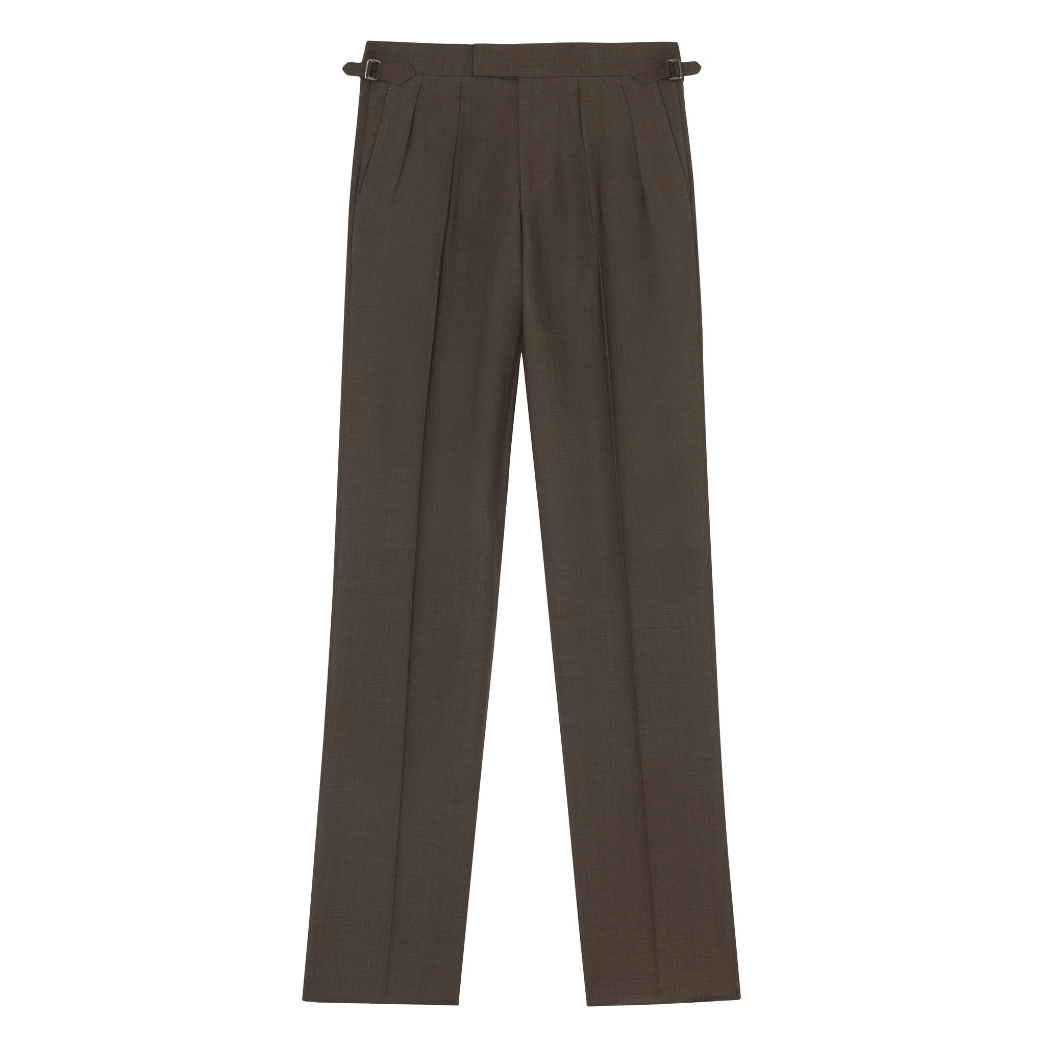 Aleks Brown Fresco Wool Trousers – Kit Blake