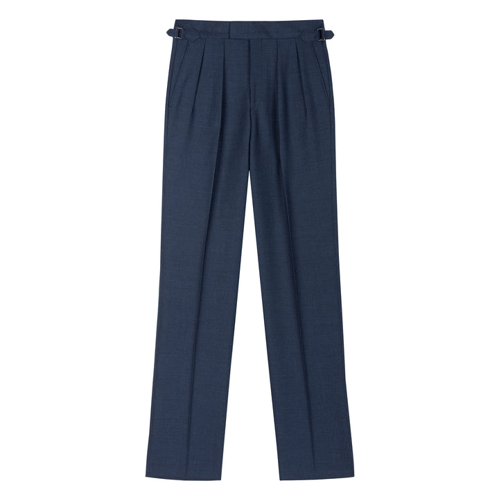 Aleks Blue Fresco Wool Trousers