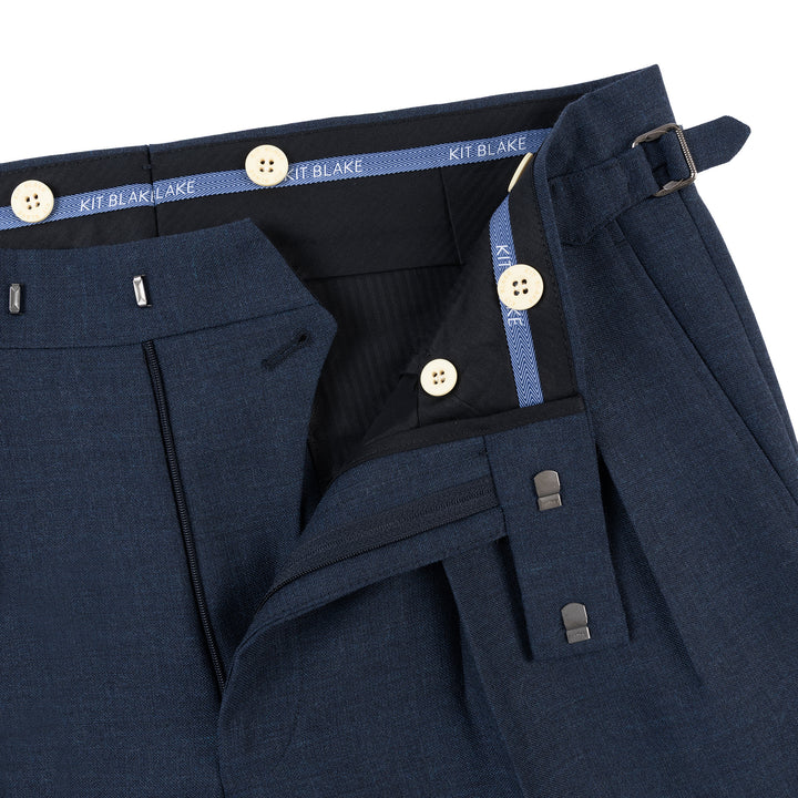 Aleks Blue Fresco Wool Trousers