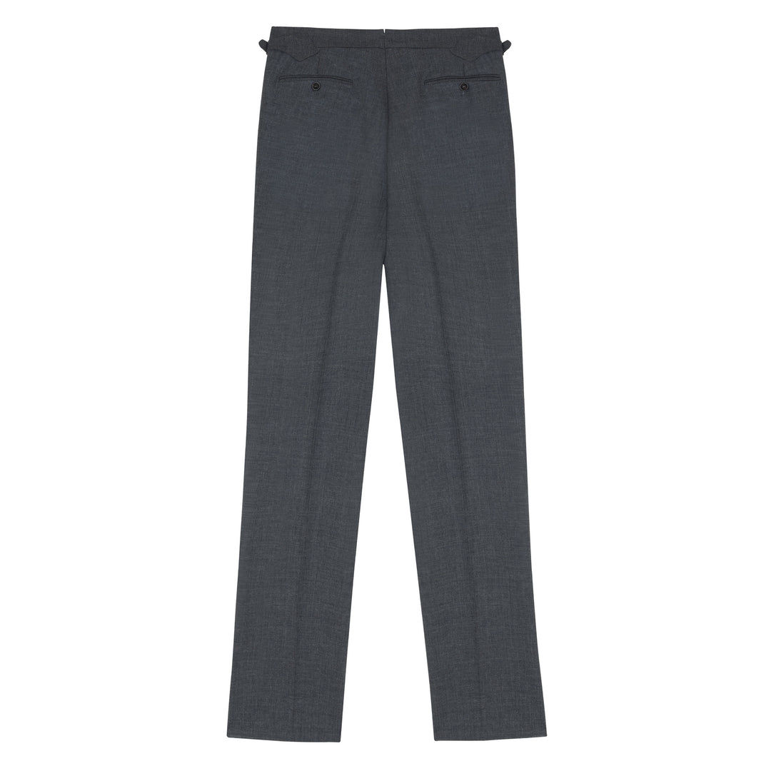 Aleks Mid Grey Fresco Wool Trousers