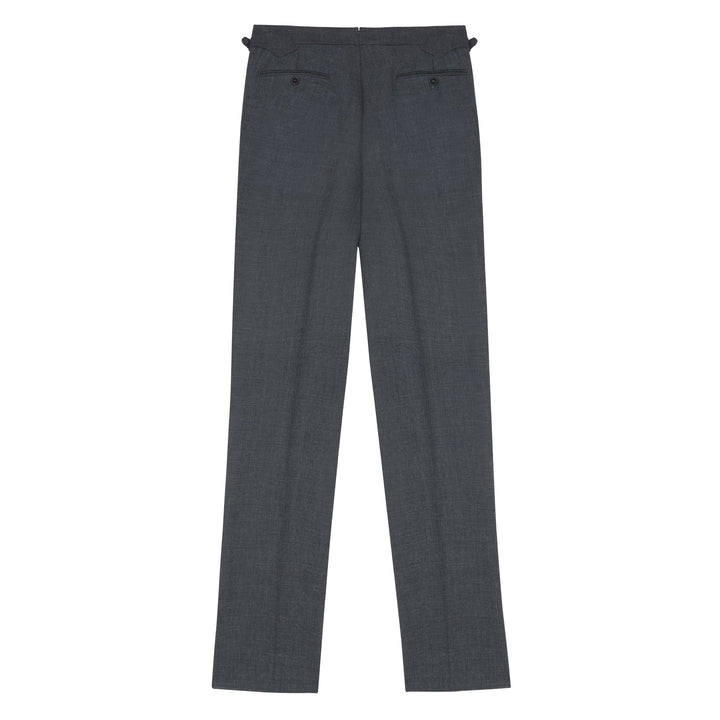 Aleks Mid Grey Fresco Wool Trousers