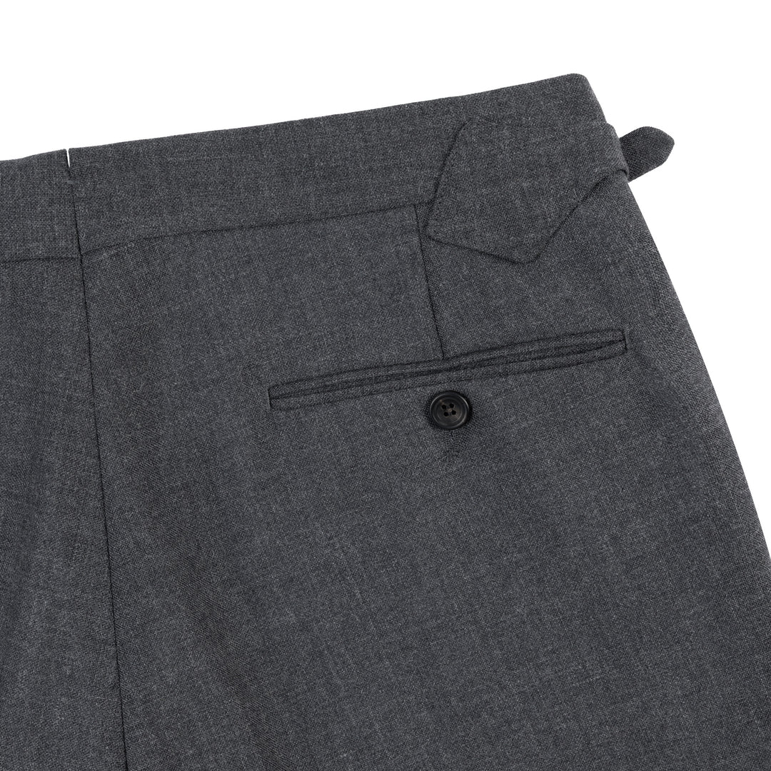 Aleks Mid Grey Fresco Wool Trousers