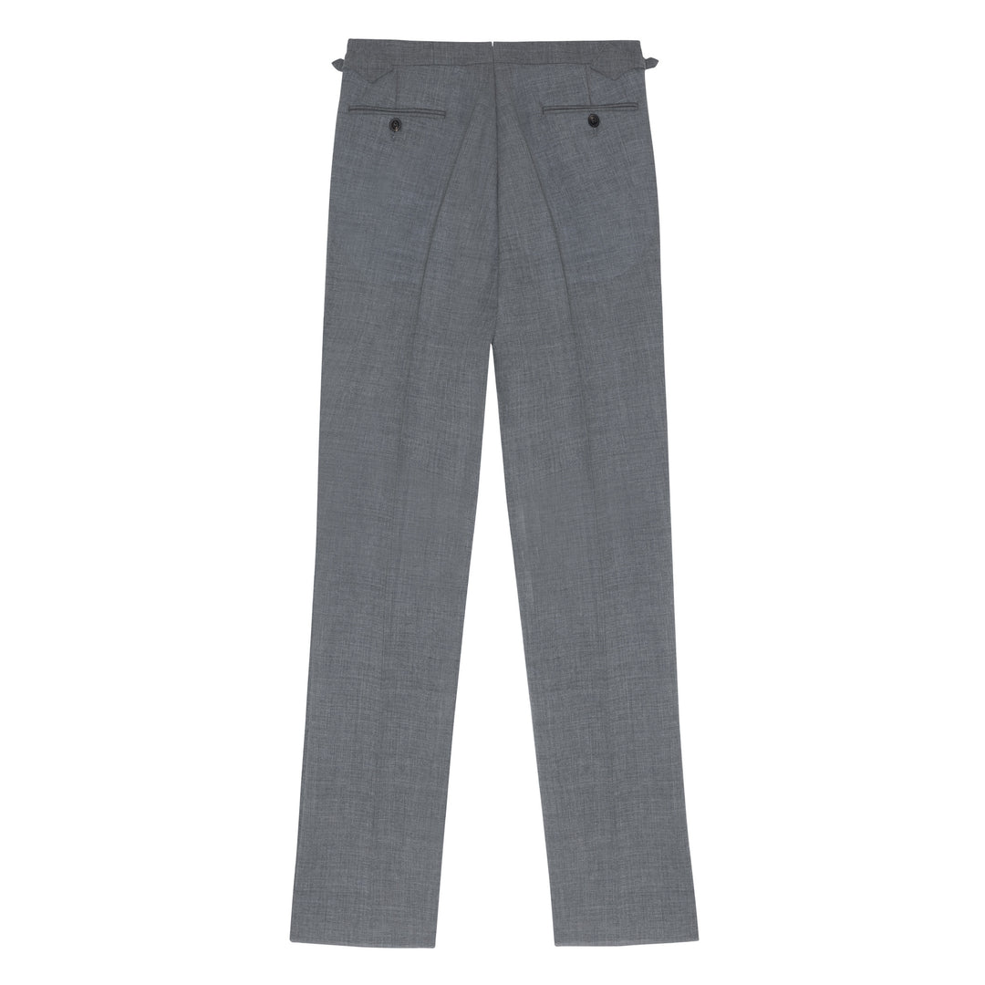 Aleks Light Grey Fresco Wool Trousers
