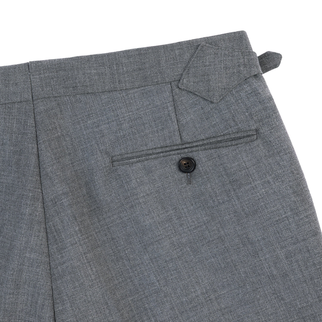 Aleks Light Grey Fresco Wool Trousers