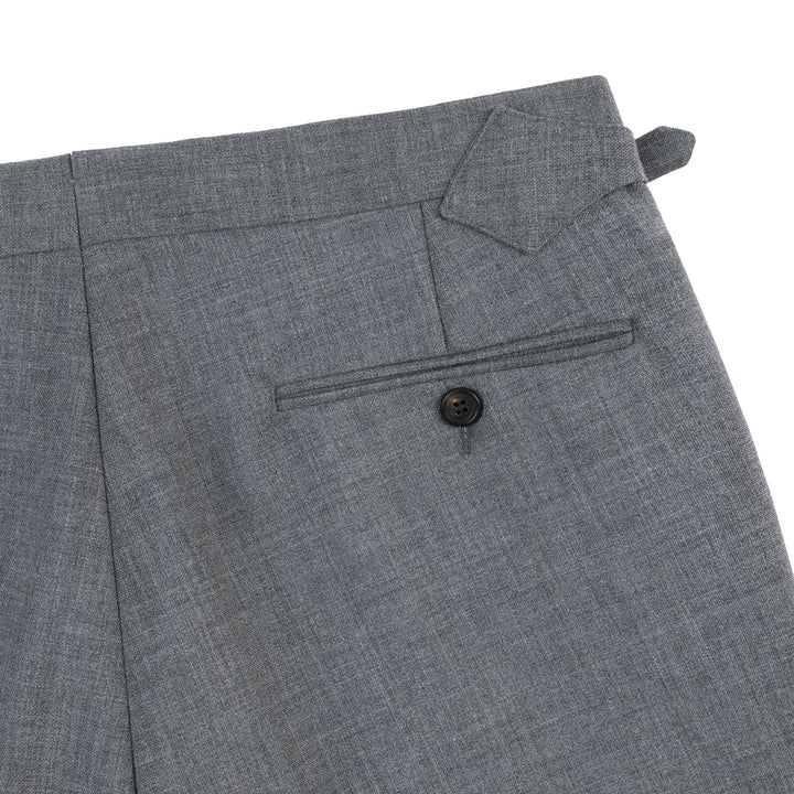 Aleks Light Grey Fresco Wool Trousers