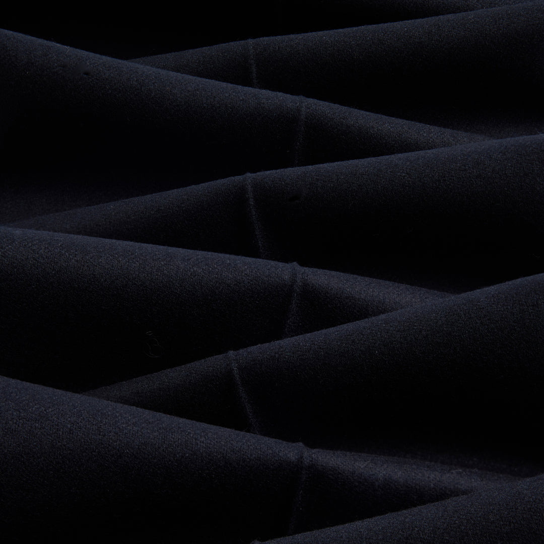 Delon Black Wool Flannel Trousers