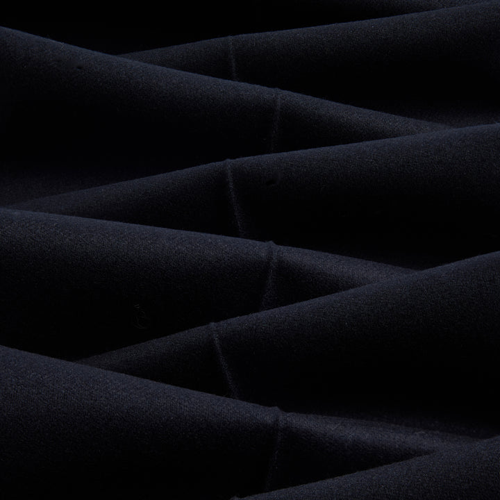 Delon Black Wool Flannel Trousers