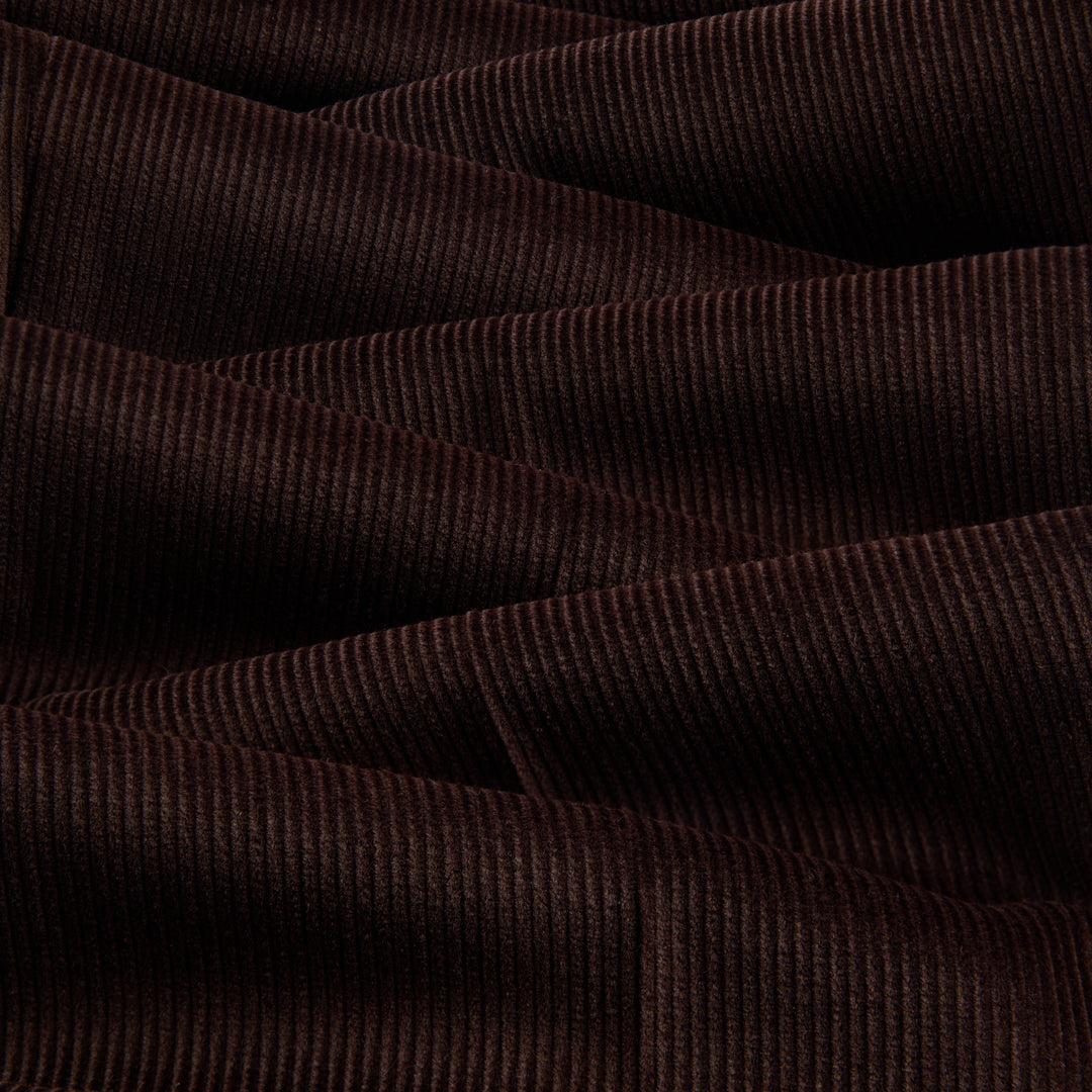 Delon Brown Cotton Corduroy Trousers