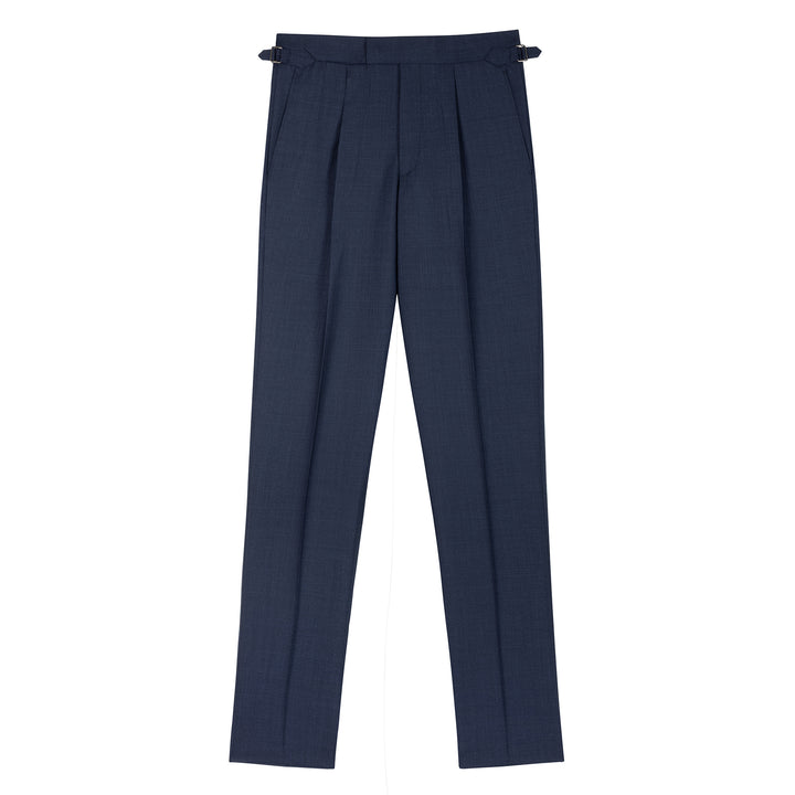 Delon Navy Tropical Wool Trousers
