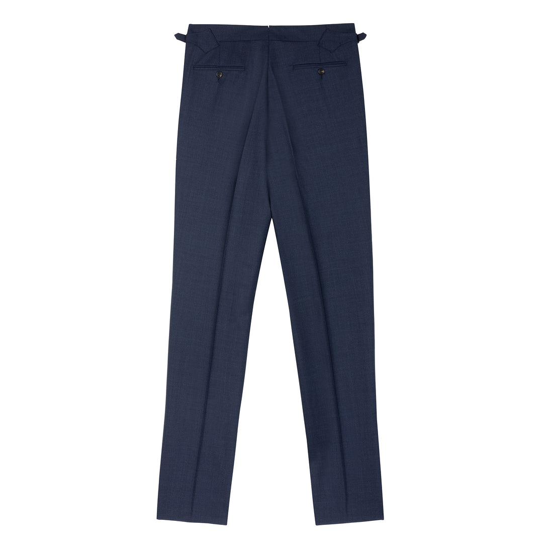 Delon Navy Tropical Wool Trousers