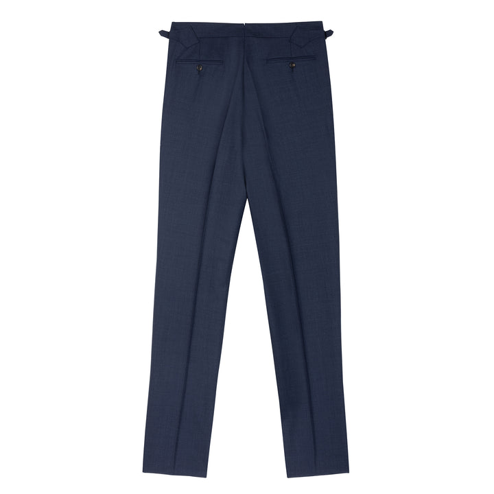 Delon Navy Tropical Wool Trousers