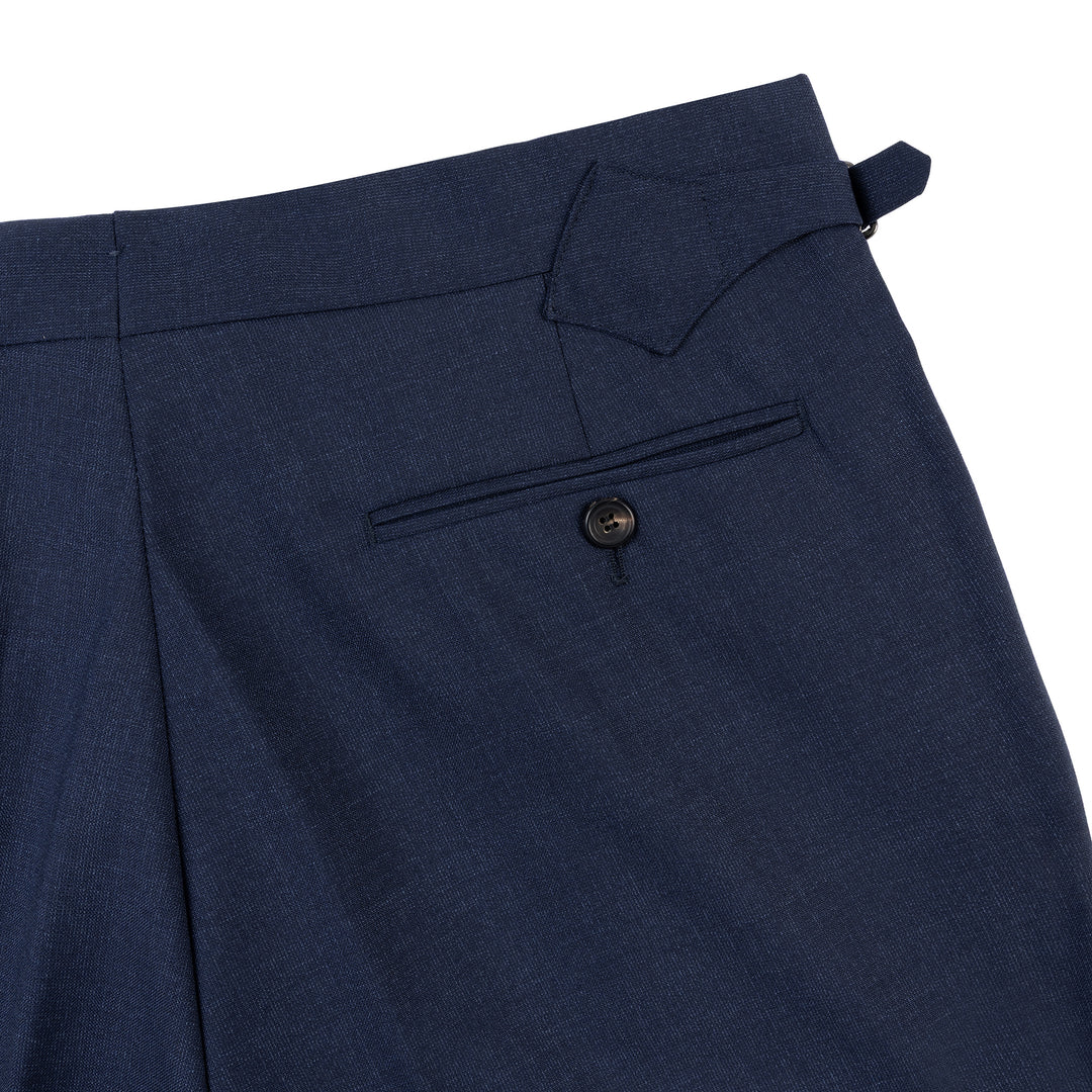 Delon Navy Tropical Wool Trousers