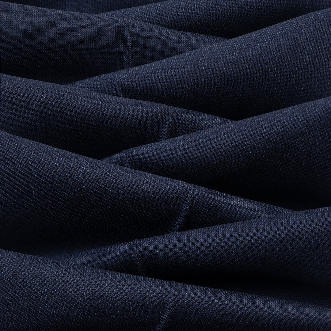 Delon Navy Tropical Wool Trousers