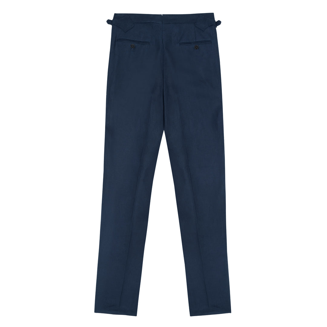 Delon Navy Linen Trousers