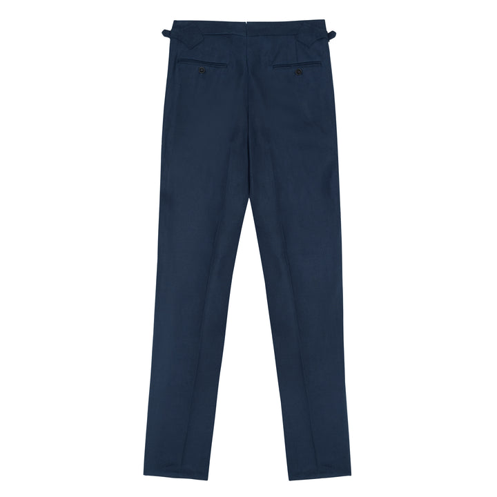 Delon Navy Linen Trousers