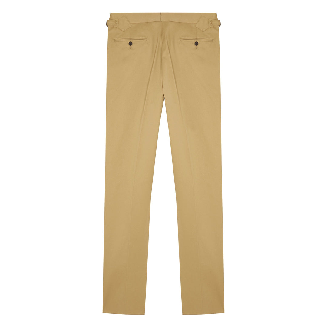 Duke Beige Cotton Trousers-Duke-Kit Blake