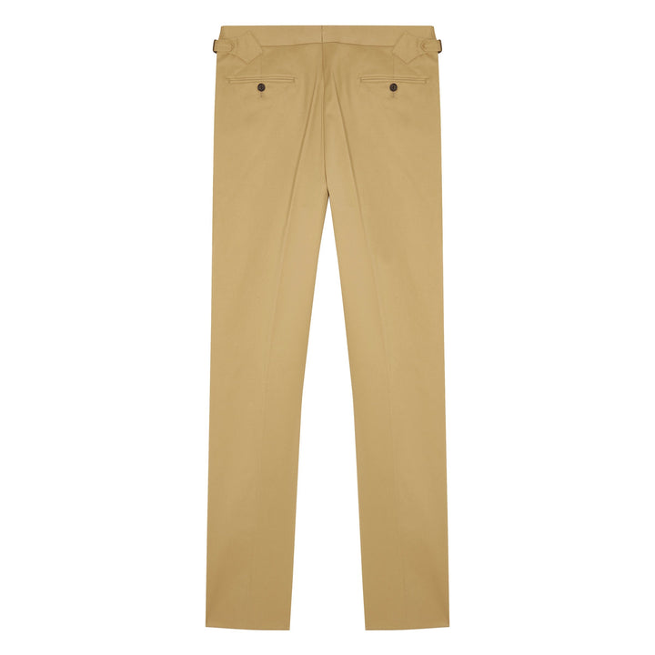 Duke Beige Cotton Trousers-Duke-Kit Blake