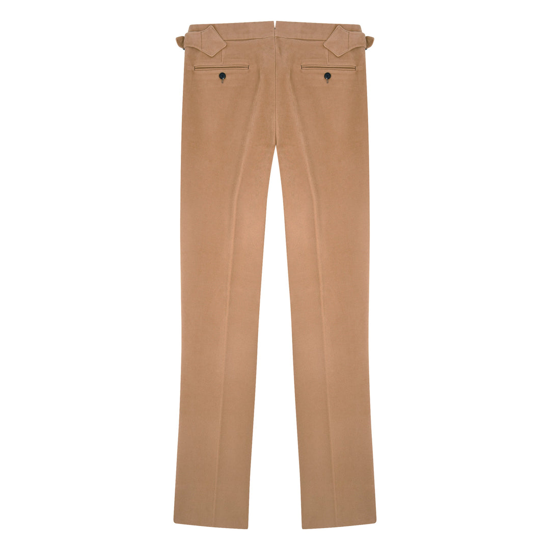 Duke Camel Cotton Moleskin Trousers-Duke-Kit Blake