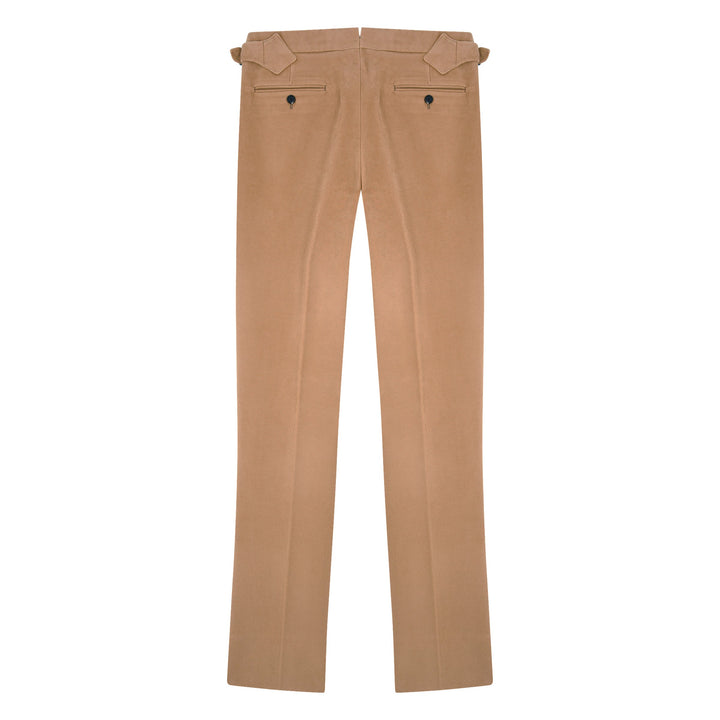 Duke Camel Cotton Moleskin Trousers-Duke-Kit Blake