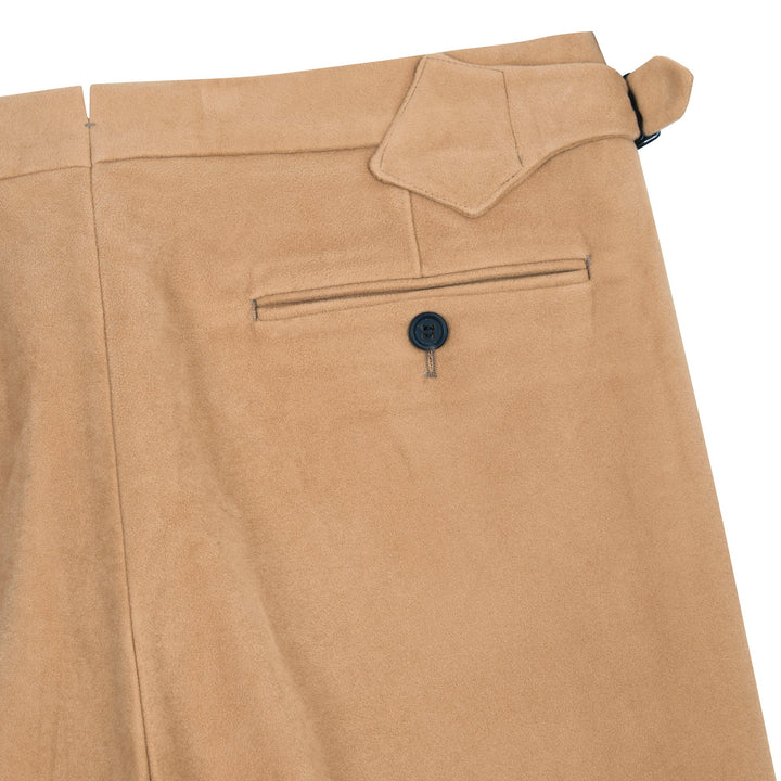 Duke Camel Cotton Moleskin Trousers-Duke-Kit Blake