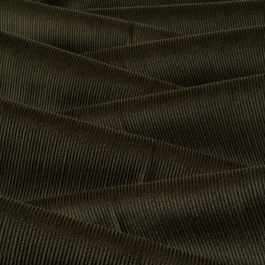 Duke Dark Olive Cotton Corduroy Trousers-Kit Blake