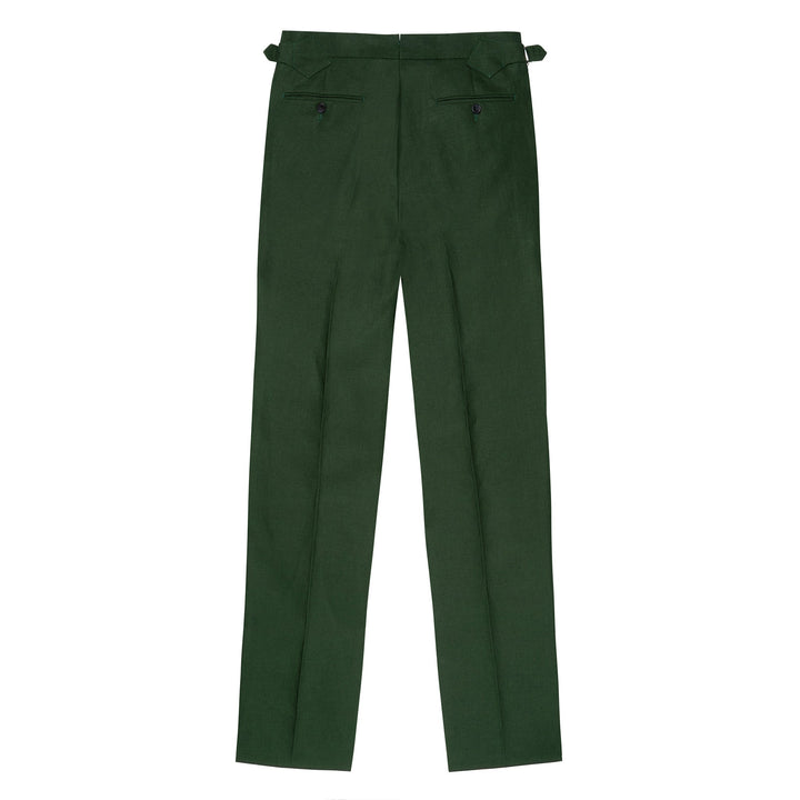 Duke Green Linen Trousers-Kit Blake-Savile Row Inspired